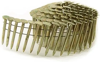 B&C Eagle ACR-1 Round Head 1-Inch x .120 Smooth Shank Electrogalvanized Coil Roofing Nails (1,080 per box)