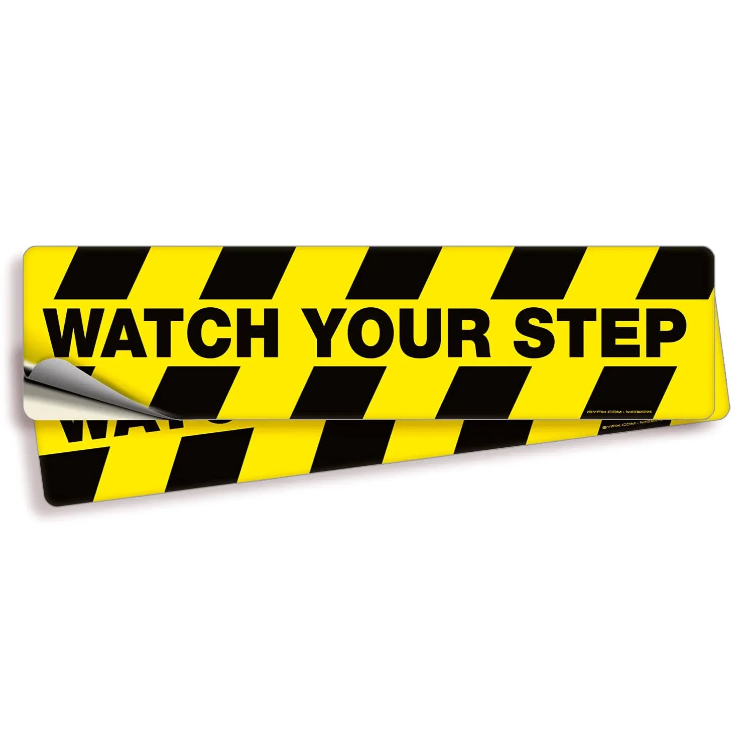 iSYFIX Watch Your Step Floor Decals Stickers - 2 Pack 20x5 Inch - Premium Sel...