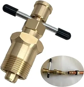 Olive Puller Not Damage The Pipe Olive Remover Ferrule Puller Corrosion-Resistant Compression Ring Removal Tool Suitable for Brass Pipes with Diameters of NPT 1/2" & NPT 3/4" Ferrule Removal Tool