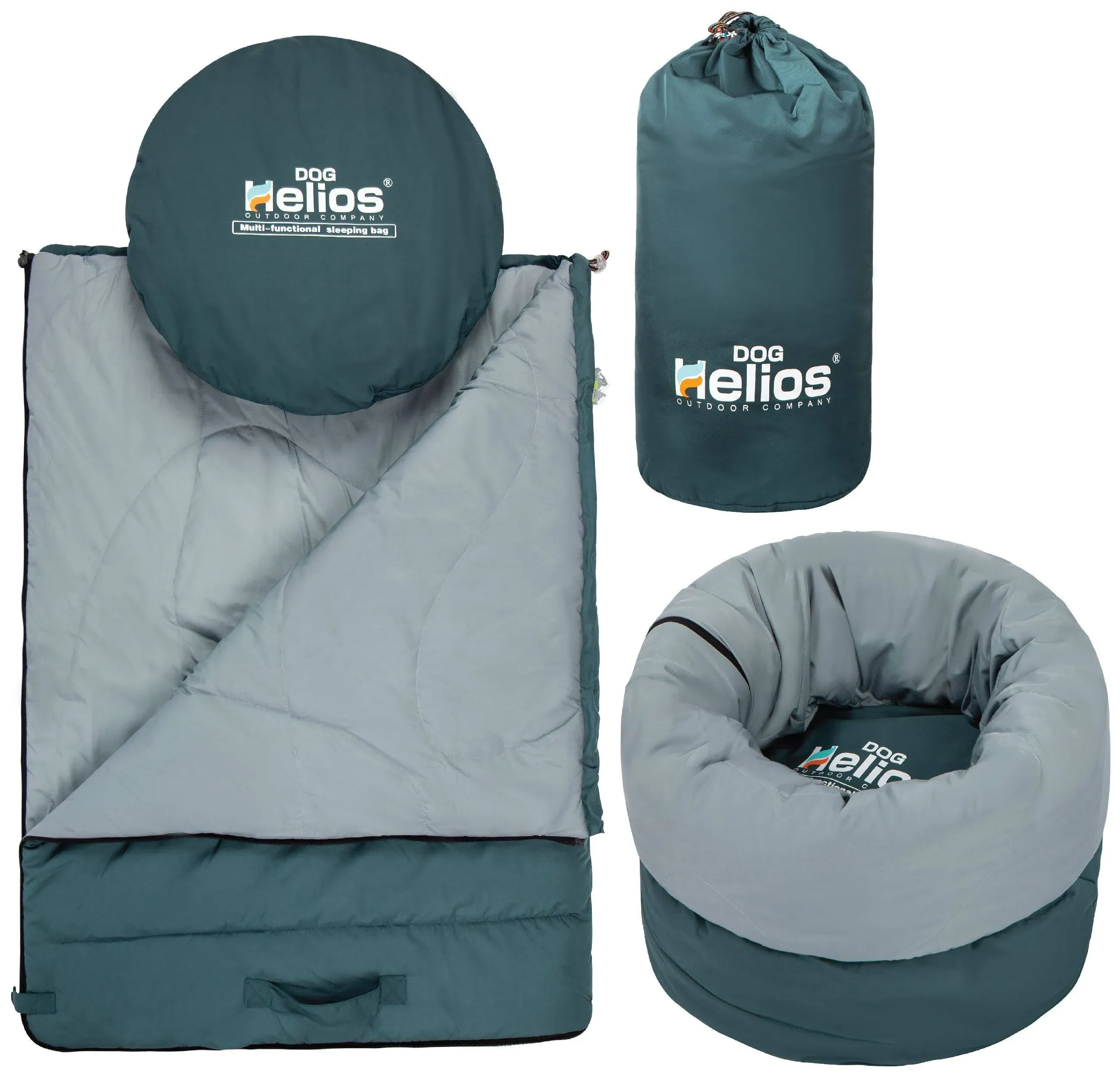 Dog Helios &#039;Switch-Back&#039; 2-in-1 Convertable Travel Dog Mat &amp; Rounded Camping Bed