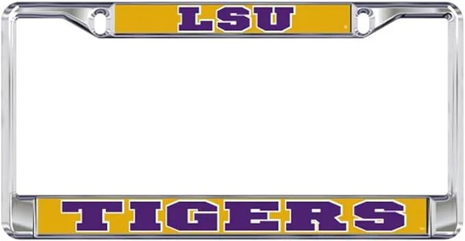 LSU Tigers Chrome License Plate Frame