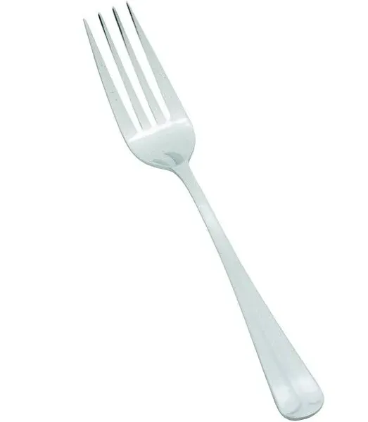 Winco 0015-054 12-Piece Lafayette 4-Tine Dinner Fork Set 18-0 Stainless Steel