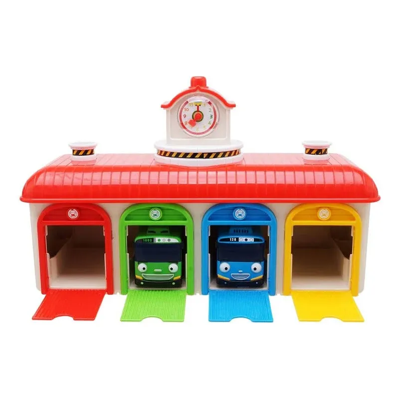 Tayo - Talking Central Bus Garage Depot Play Set (Tayo, Rogi) Vehicle Car Toy