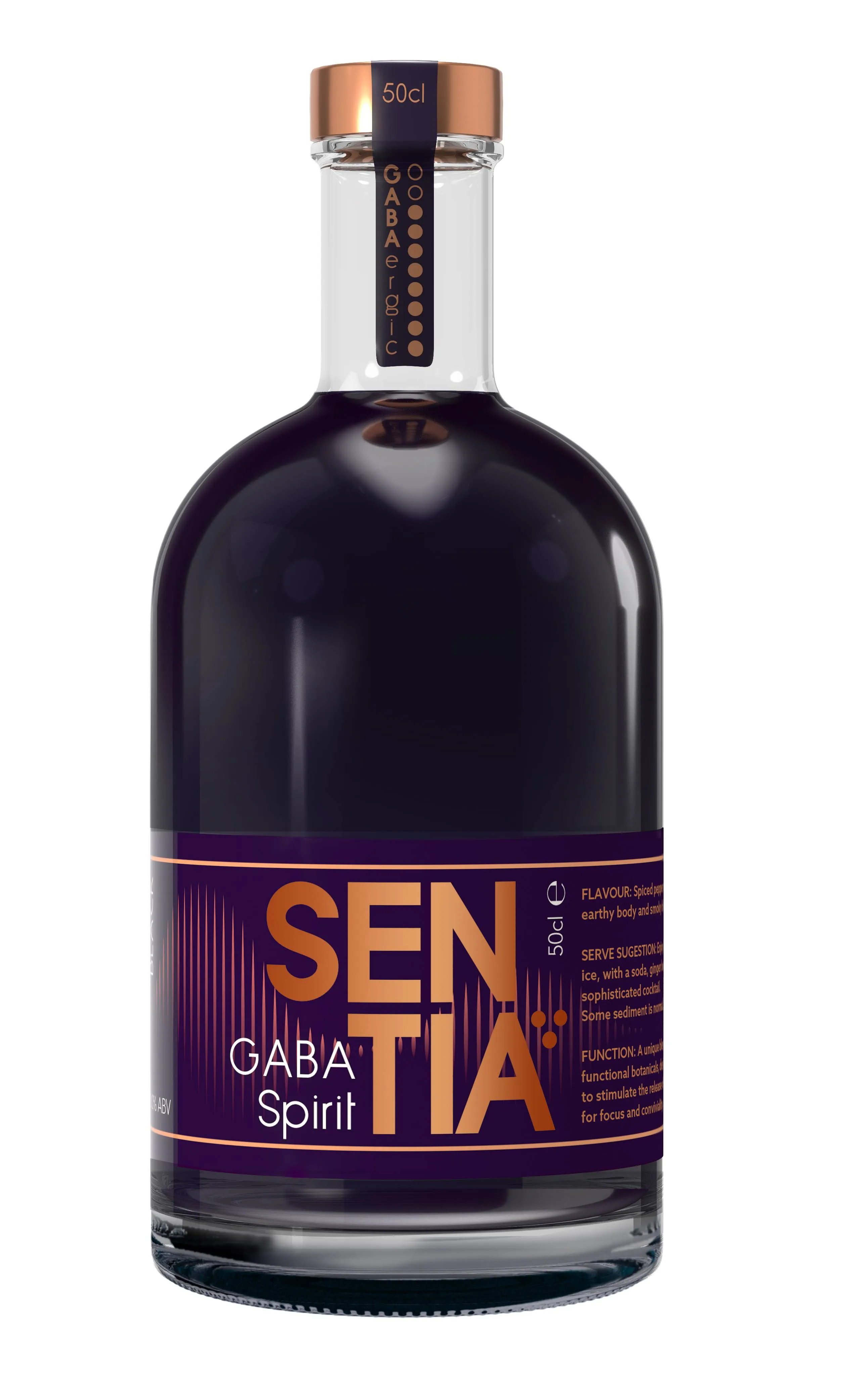 Sentia Black Functional Non-Alcoholic GABA Spirit