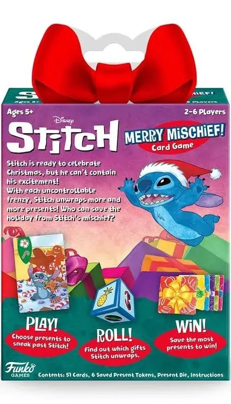 Funko Lilo And Stitch - Merry Mischief Holiday Card Game