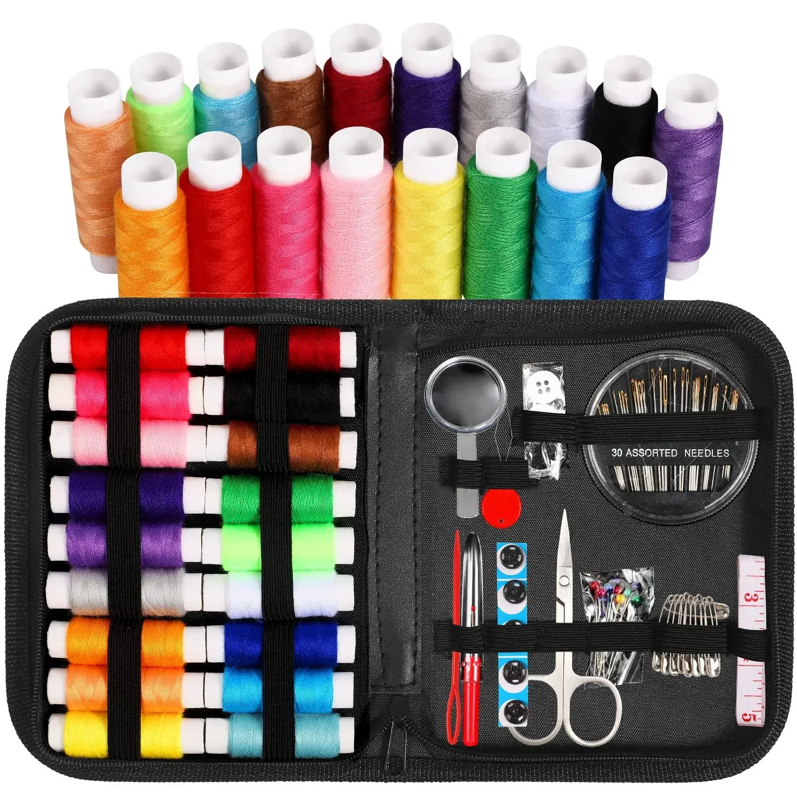 Sewing Kit for Adults and Kids,Marcoon Needle and Thread Kit with Sewing Supplies and Accessories Contains Scissors, Measure Tape,Seam Ripper,Suitable for Home, Travel, Beginner, Emergency