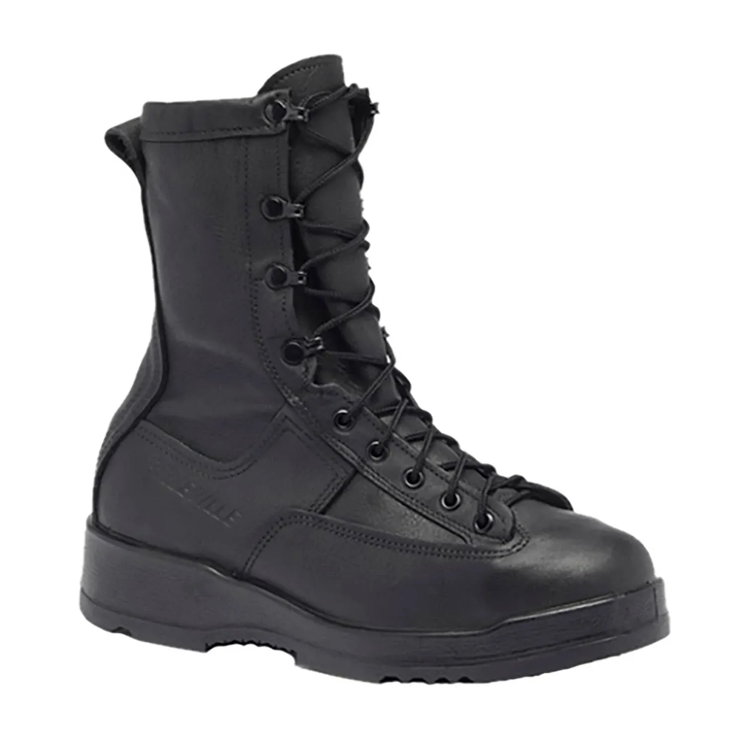 Belleville Men&#039;s Waterproof Steel Toe Flight &amp; Flight Deck Boot Black 800ST