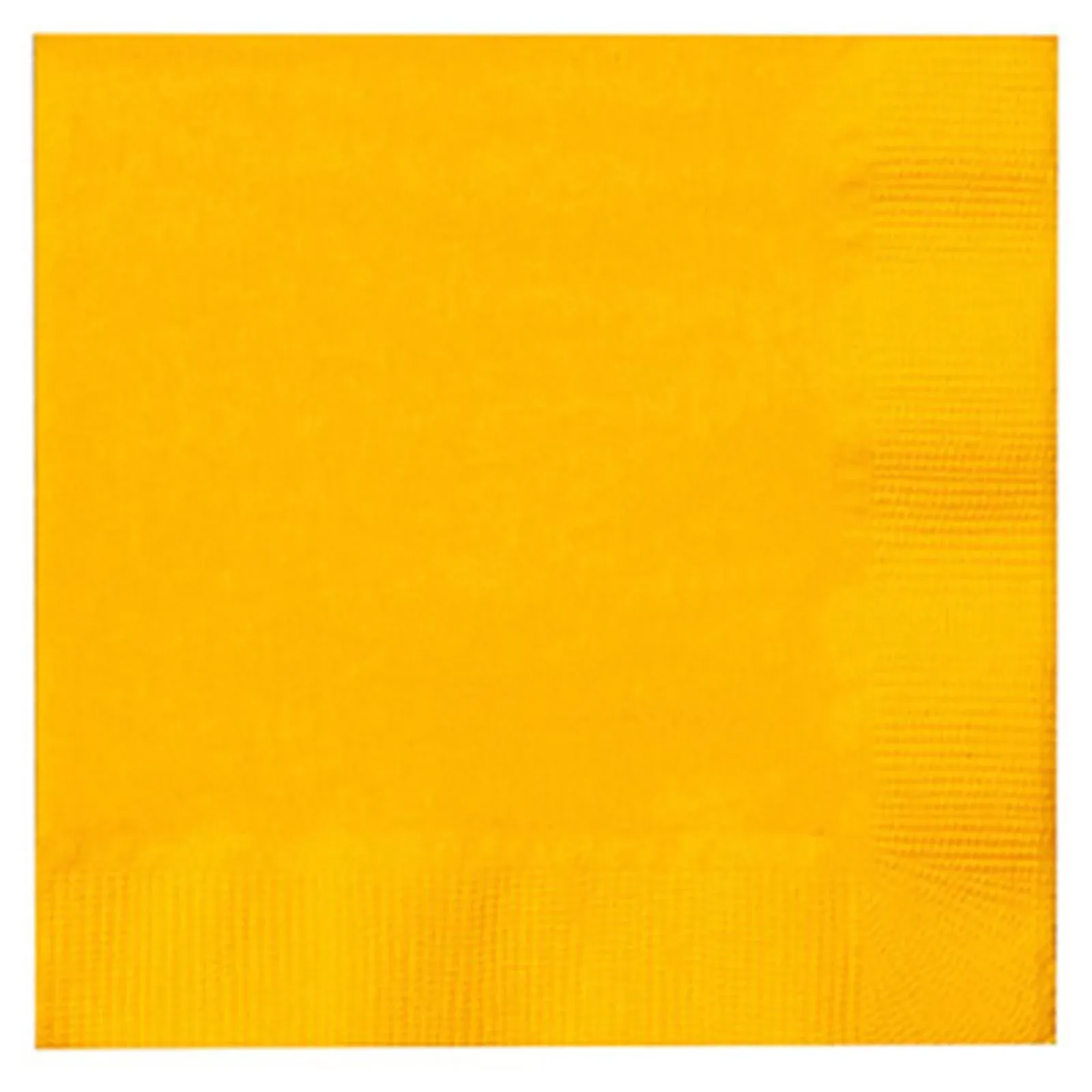 Creative Converting Beverage Napkins, School Bus Yellow - 50 pack