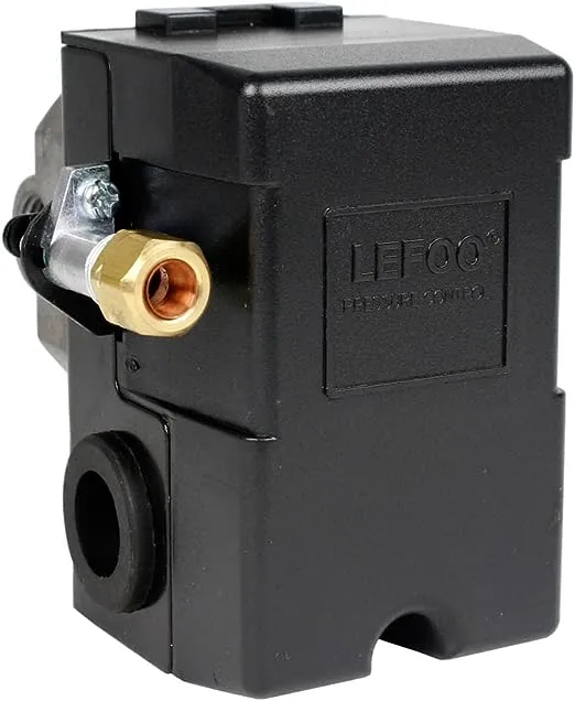 Lefoo Quality Air Compressor Pressure Switch Control 95-125 PSI 4 Port w/Unloader LF10-4H-1-NPT1/4-95-125