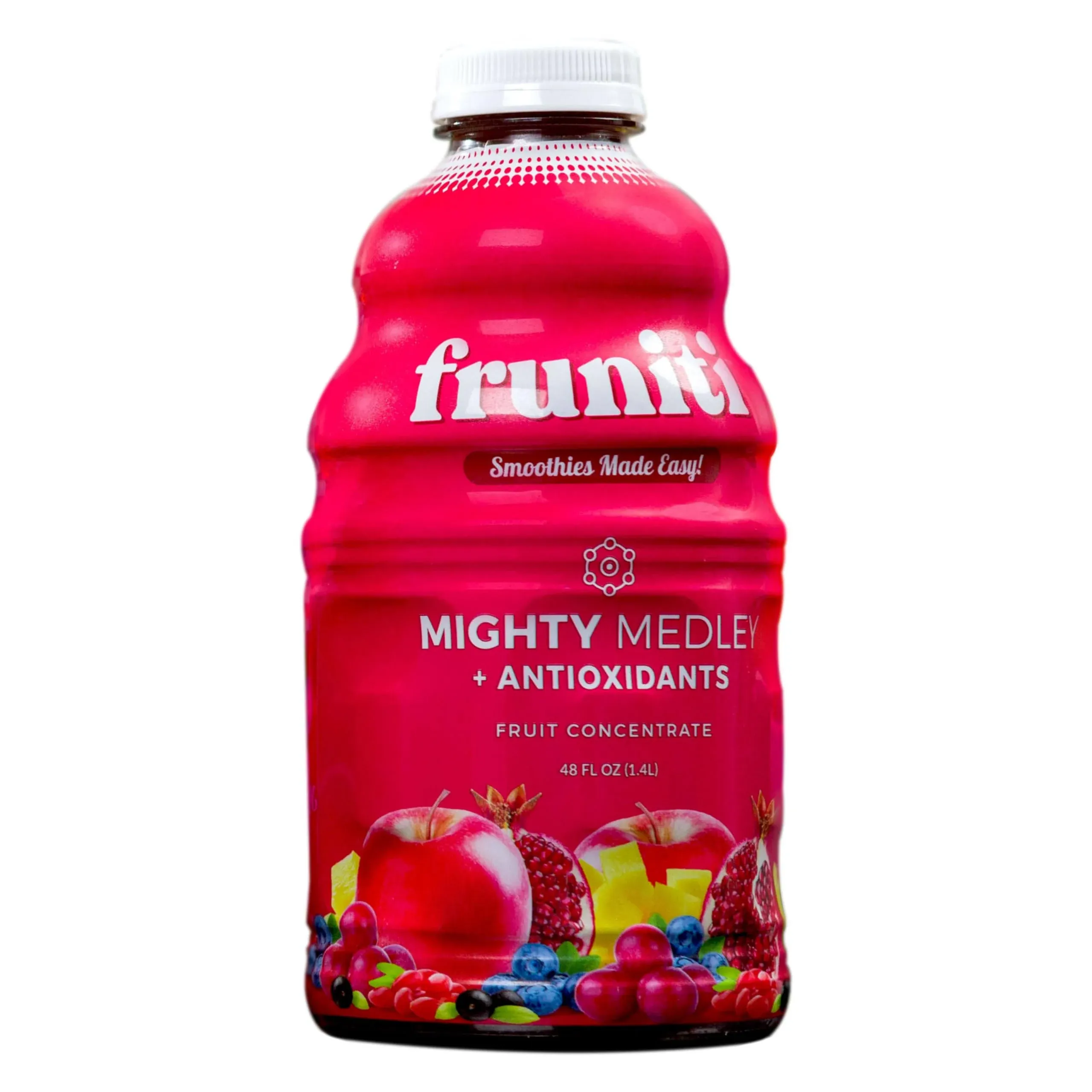 Fruniti Superfruit Medley Smoothie Mix - Antioxidant - No Sugar Added - Tumeric, Acai, Goji, Elderberry, Blueberries, Pomegranate, Grape Skin, Apple