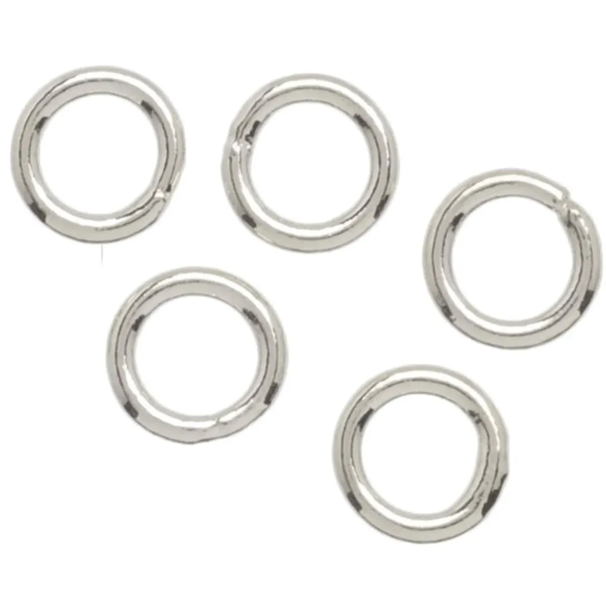 COUSIN D.I.Y COUSIN SILVER PLATE ELEGANCE CLOSED JUMP RING 30PCS. JEWELRY MAKING