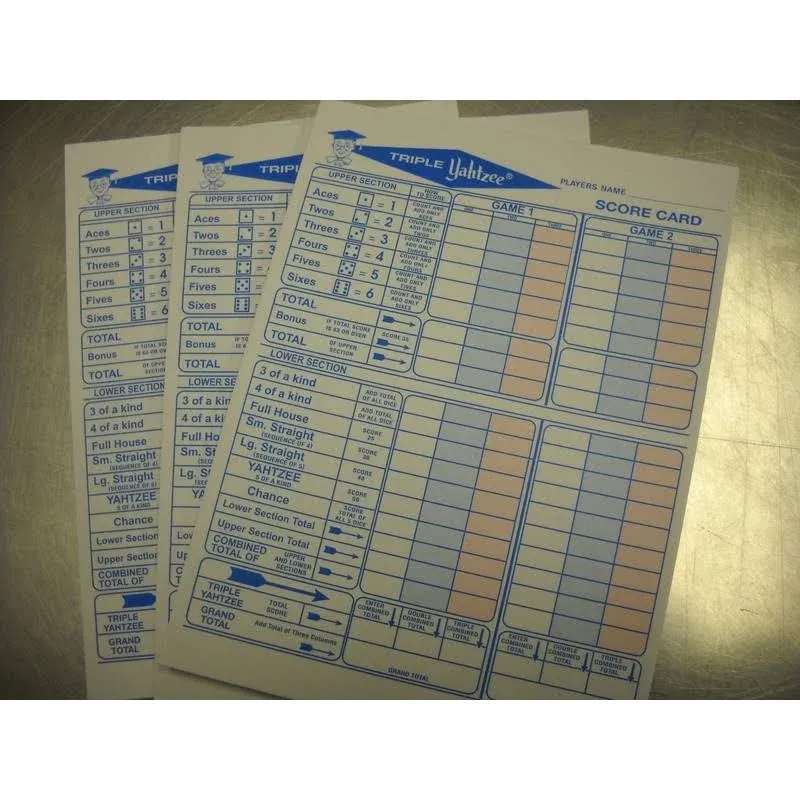 Whiskey Tasting Scorecard Set of 50 Sheets