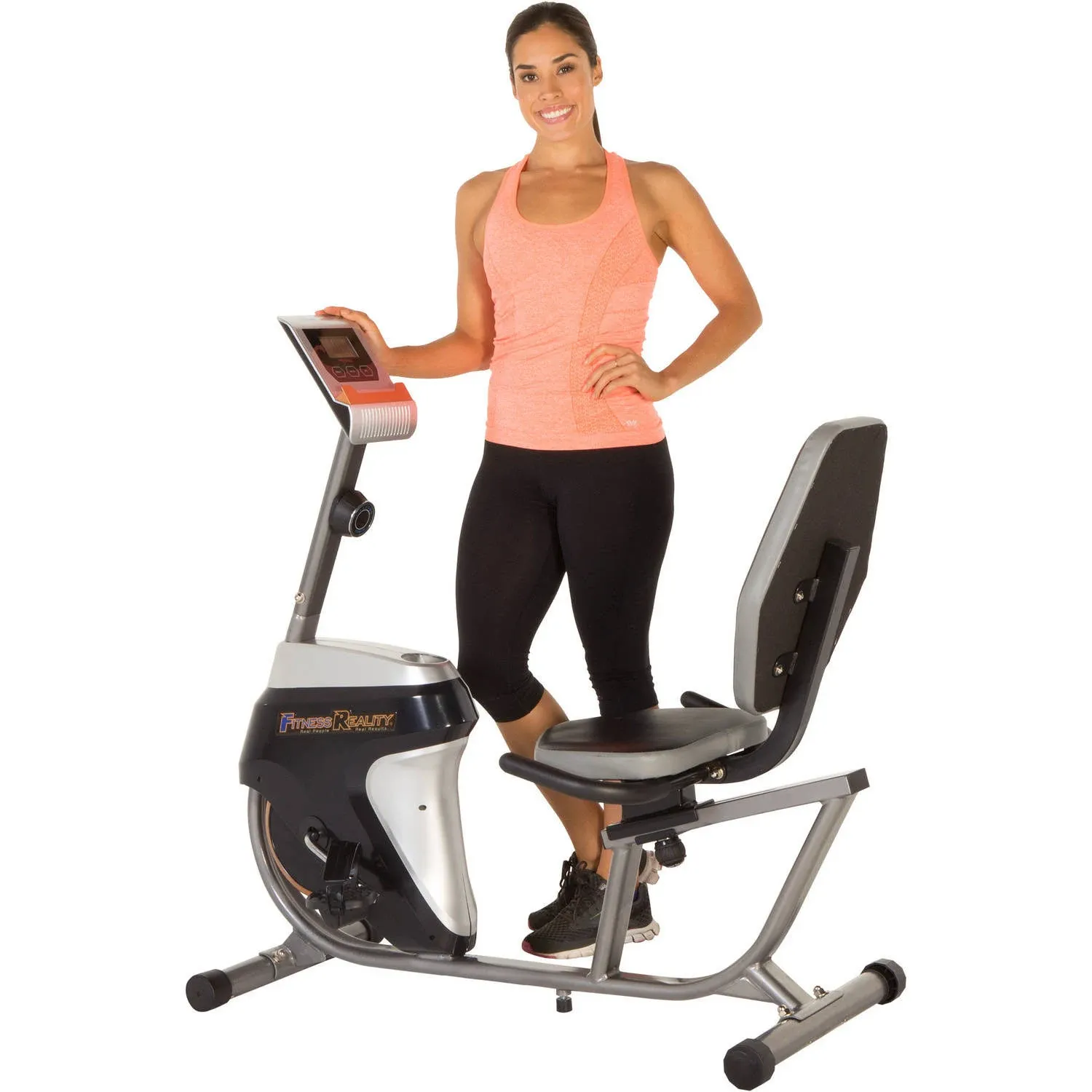 Magnetic Recumbent Bike with LCD display and 65cm Professional Fitness Ball