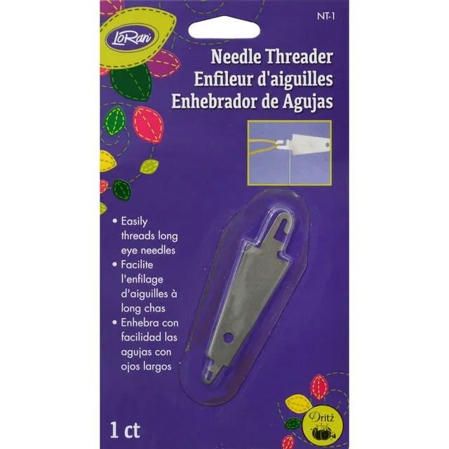 LoRan NT-1 Needle Threader, Silver