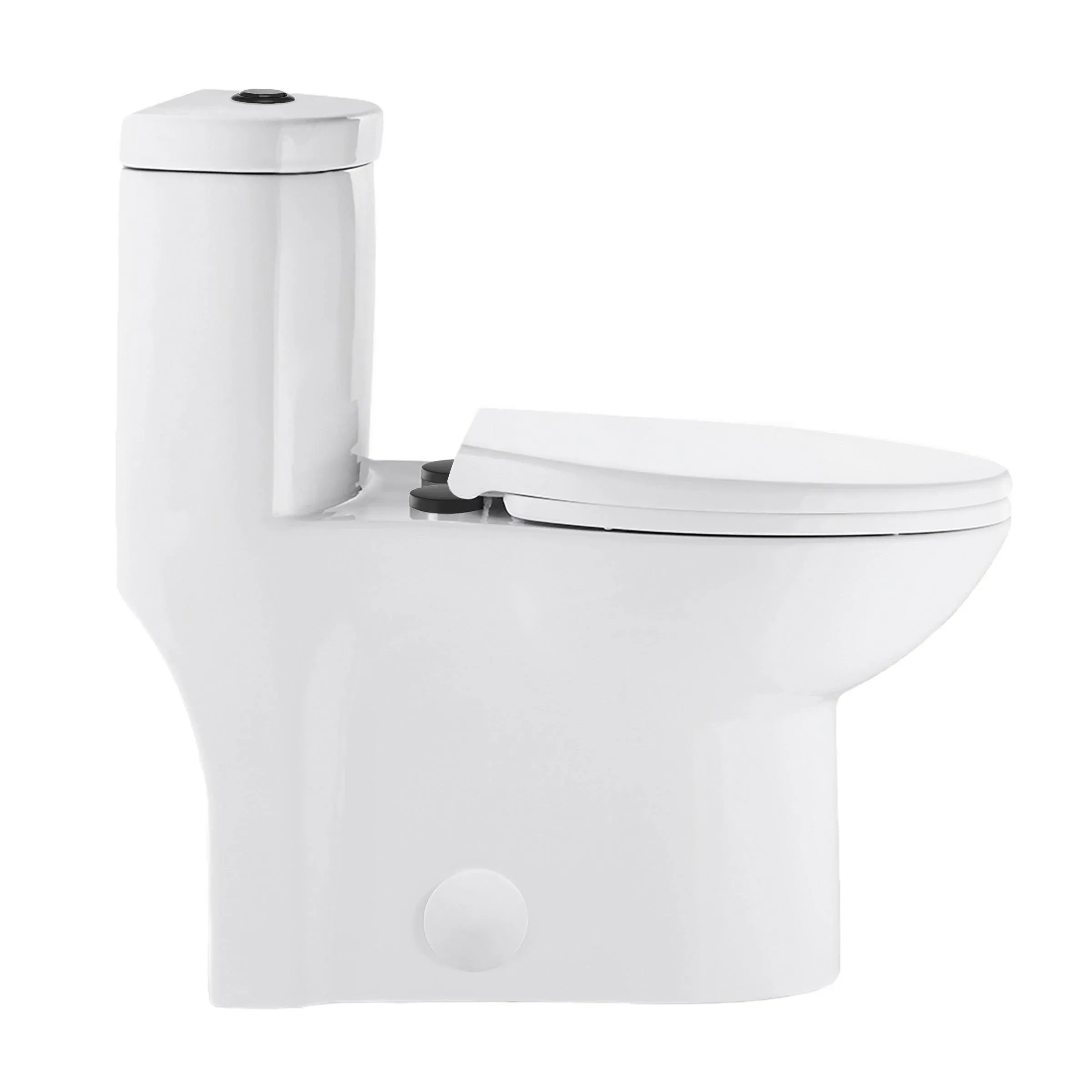 Swiss Madison SM-1T205 Sublime 0.8-1.28 GPF One-Piece Elongated Dual Flush Toilet, White