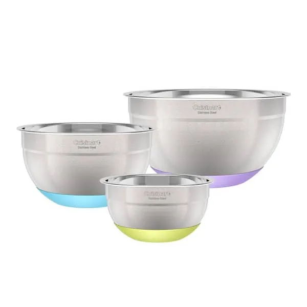 Cuisinart 3-Piece Mixing Bowl Set - Stainless Steel