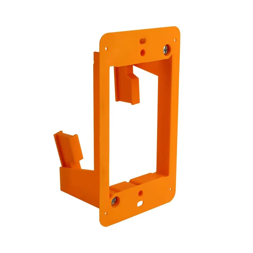 Slim Single Gang Open Back Low Voltage Bracket, Each