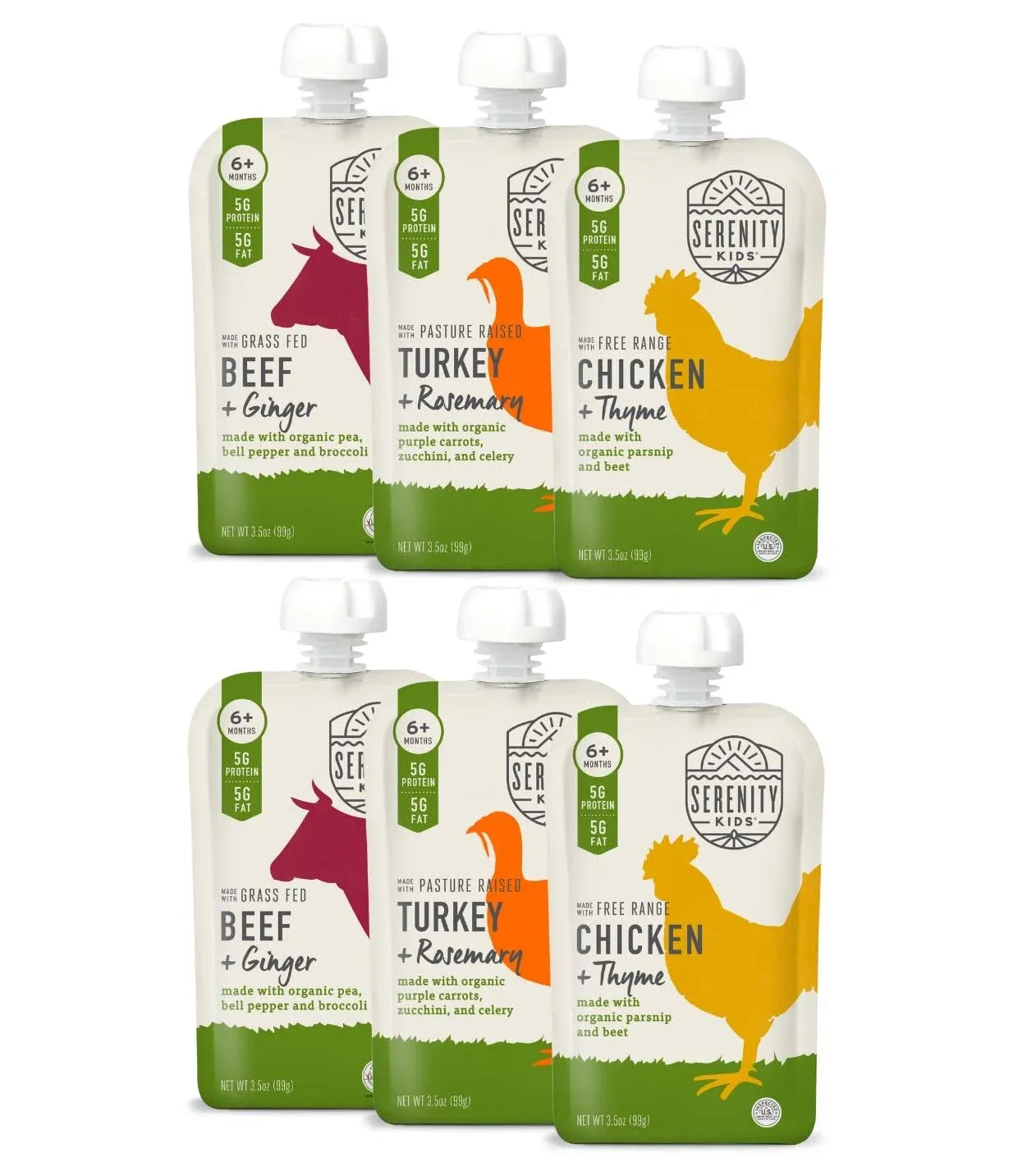 Serenity Kids Baby Food Pouches Puree