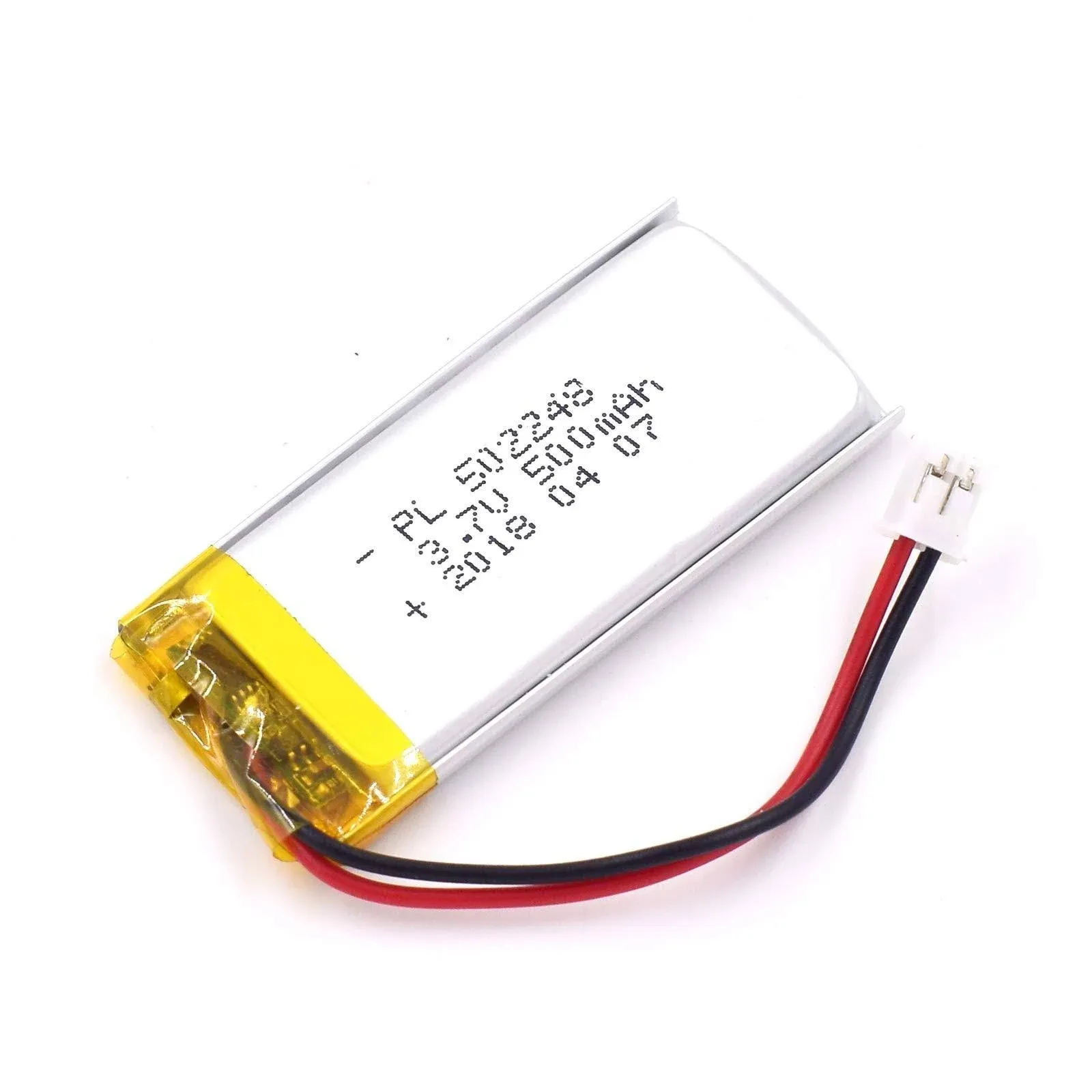 3.7V 500mAh 502248 LiPo Battery Rechargeable Lithium Polymer Ion Battery Pack ...