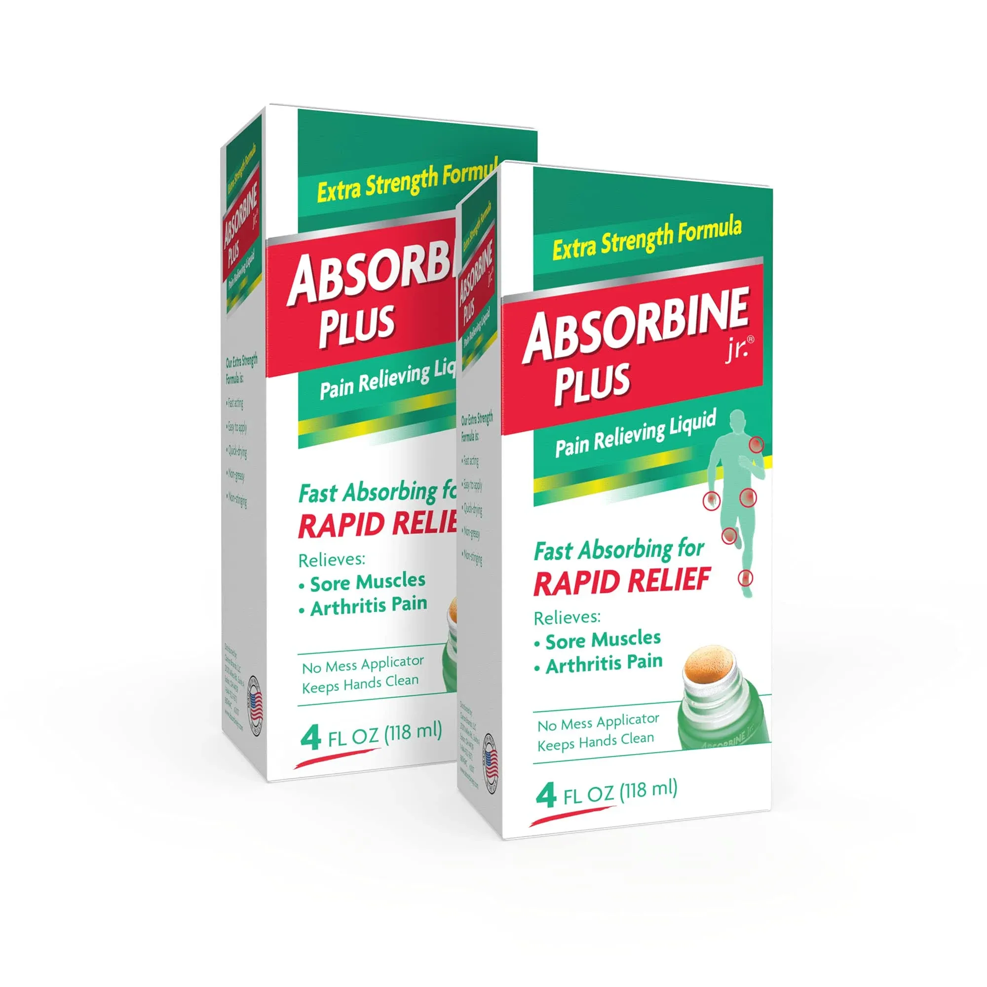 Absorbine Jr. Pain Relieving Liquid with Menthol for Sore Muscles, Joint Aches ...