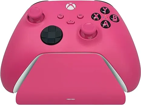 Razer Universal Quick Charging Stand for Xbox Series X|S: Magnetic Secure Charging - Perfectly Matches Xbox Wireless Controllers - USB Powered - Deep Pink (Controller Sold Separately)