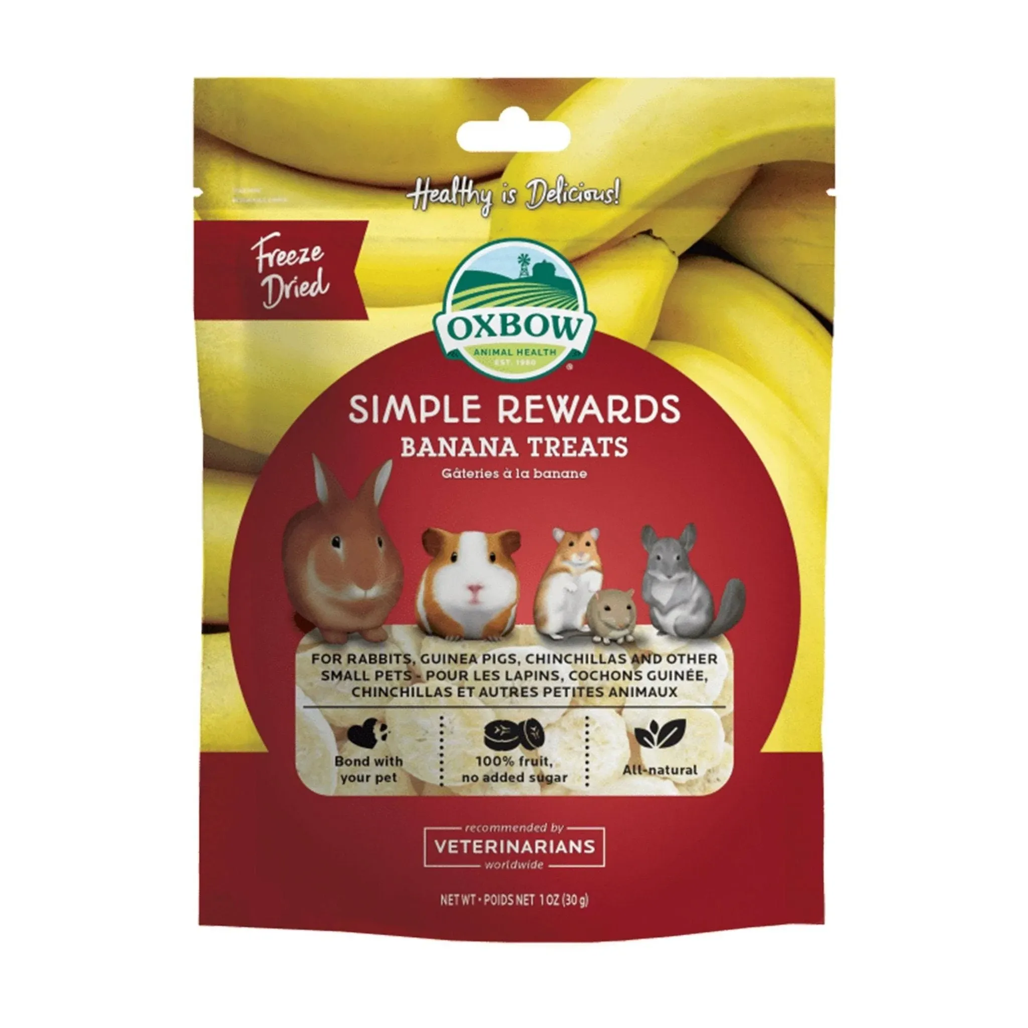 Oxbow SimpleRewards Treat Banana for Small Animals 1 oz.