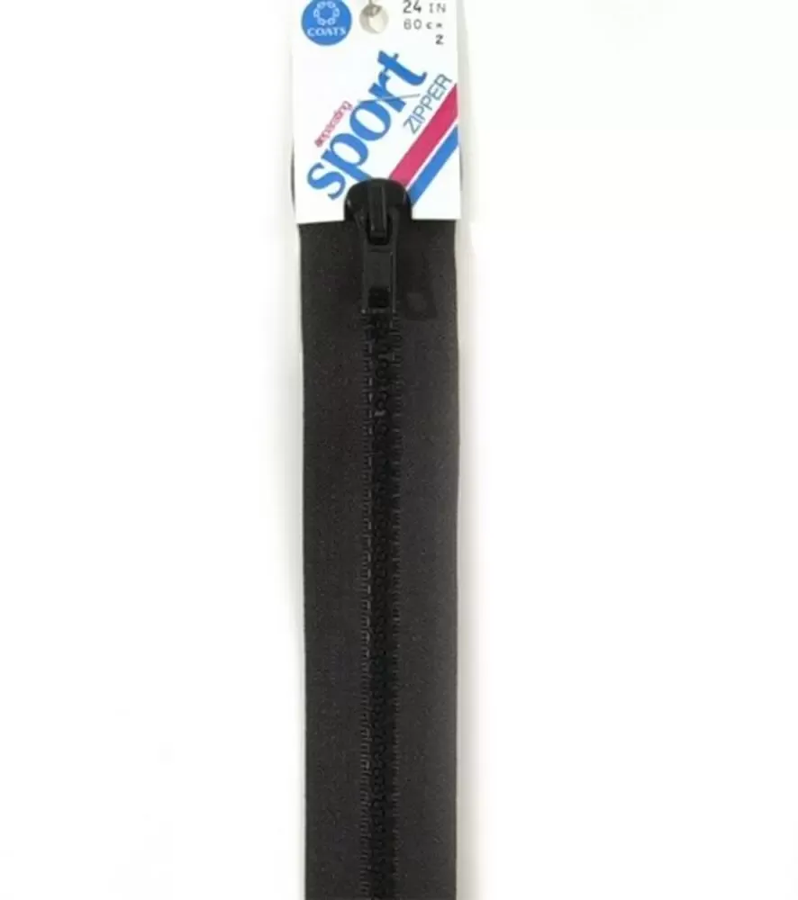 Sport Separating Zipper 24 inch-Black