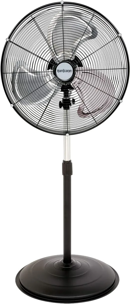 Hurricane Pro High Velocity Oscillating Metal Stand Fan 20