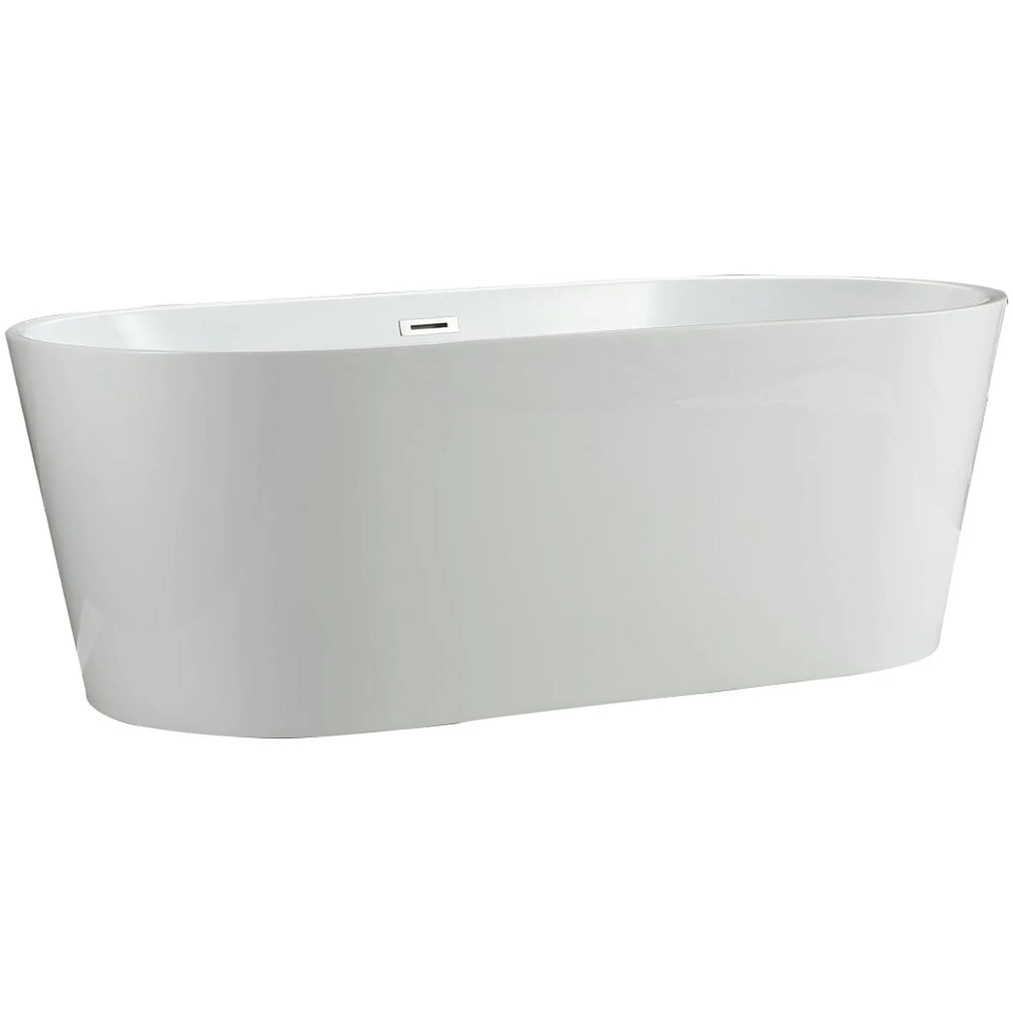 Vinnova 236059-BAT-WH-S Lumina 59 inch x 29.5 inch Soaking Bathtub,,, White