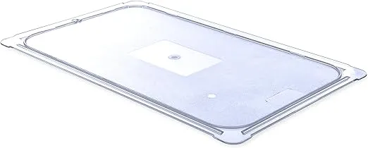 Carlisle FoodService Products 10216U07 StorPlus Full Size Polycarbonate Universal Flat Surface Food Pan Lid, Clear