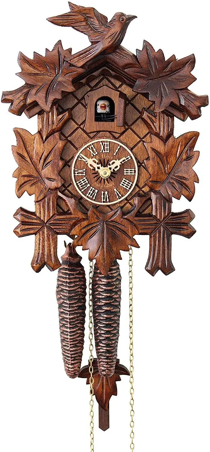 HerrZeit by Adolf Herr Cuckoo Clock - The Traditional Vine Leaves AH 80/1