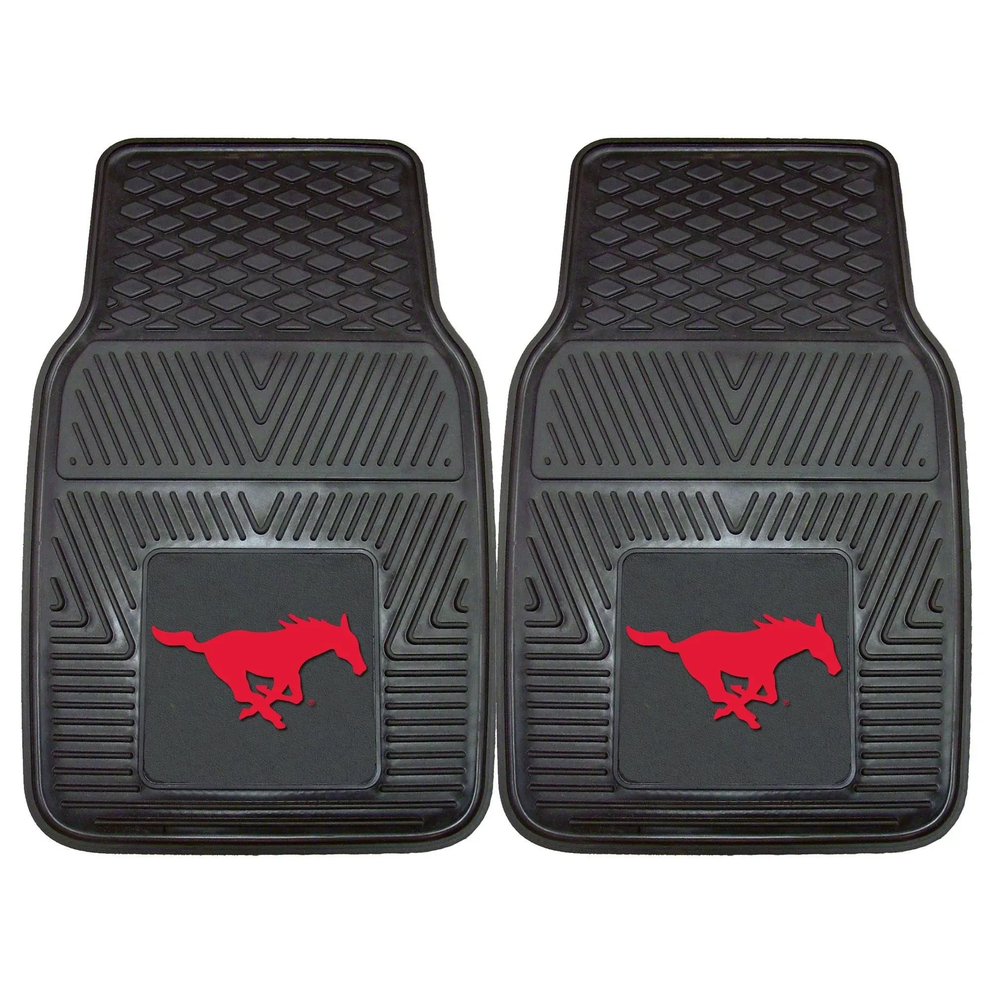 FANMATS Southern Methodist University Vinyl Car Mat Set