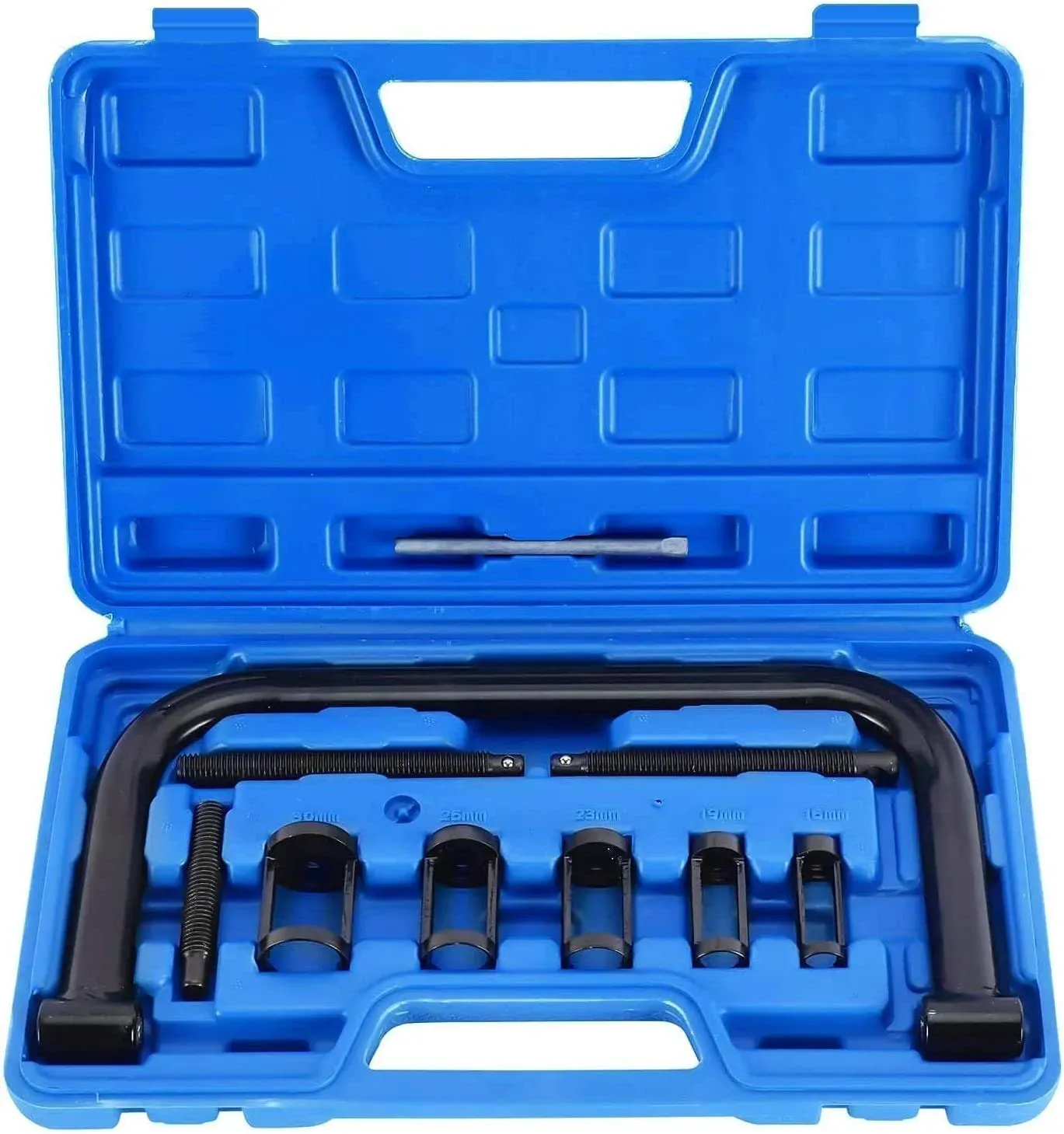 Valve Spring Compressor Pusher Automotive 5 Collet Sizes Engine Tool Set, 10pcs