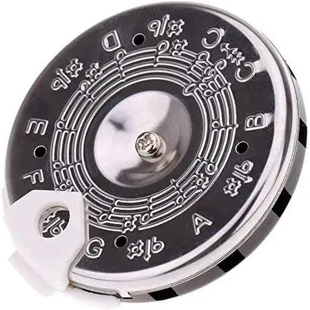 Pitch Pipe Tuner A Precise 13 Note Chromatic C-C Scale Chrome-Plated Shell Y0E9