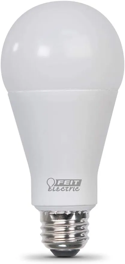 Feit Electric A21 LED Light Bulb, 200W Equivalent, Non-Dimmable, 3050 Lumens, E26 Standard Base, 5000k Daylight, High Output LED Bulb, Damp Rated, 22 Year Lifetime, OM200/850/LED