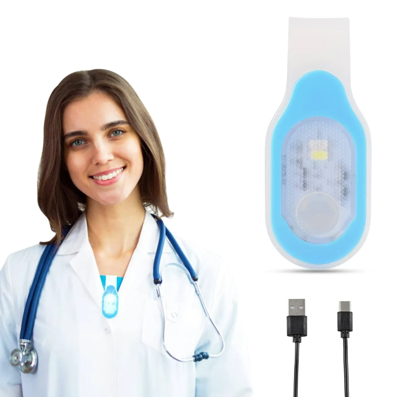 Rechargeable Nursing Night Light Nurse Nightshift Hands Free Emergency LED ...