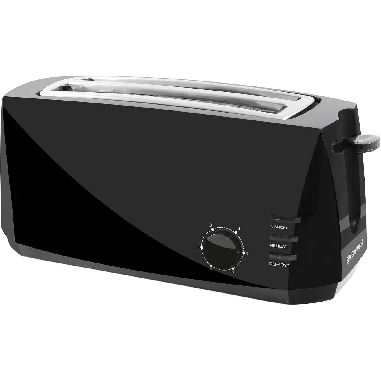 Elite Gourmet 4 Slice Long Slot Cool Touch Toaster