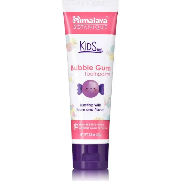 Himalaya, Botanique, Kids Toothpaste, Bubble Gum, 4 oz (113 g)