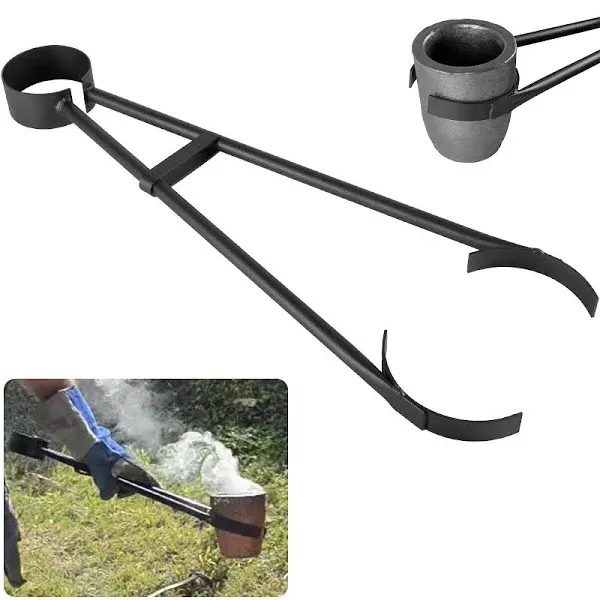 26" ProCast Foundry Crucible Flask Tongs for Holding Graphite Crucibles for ...