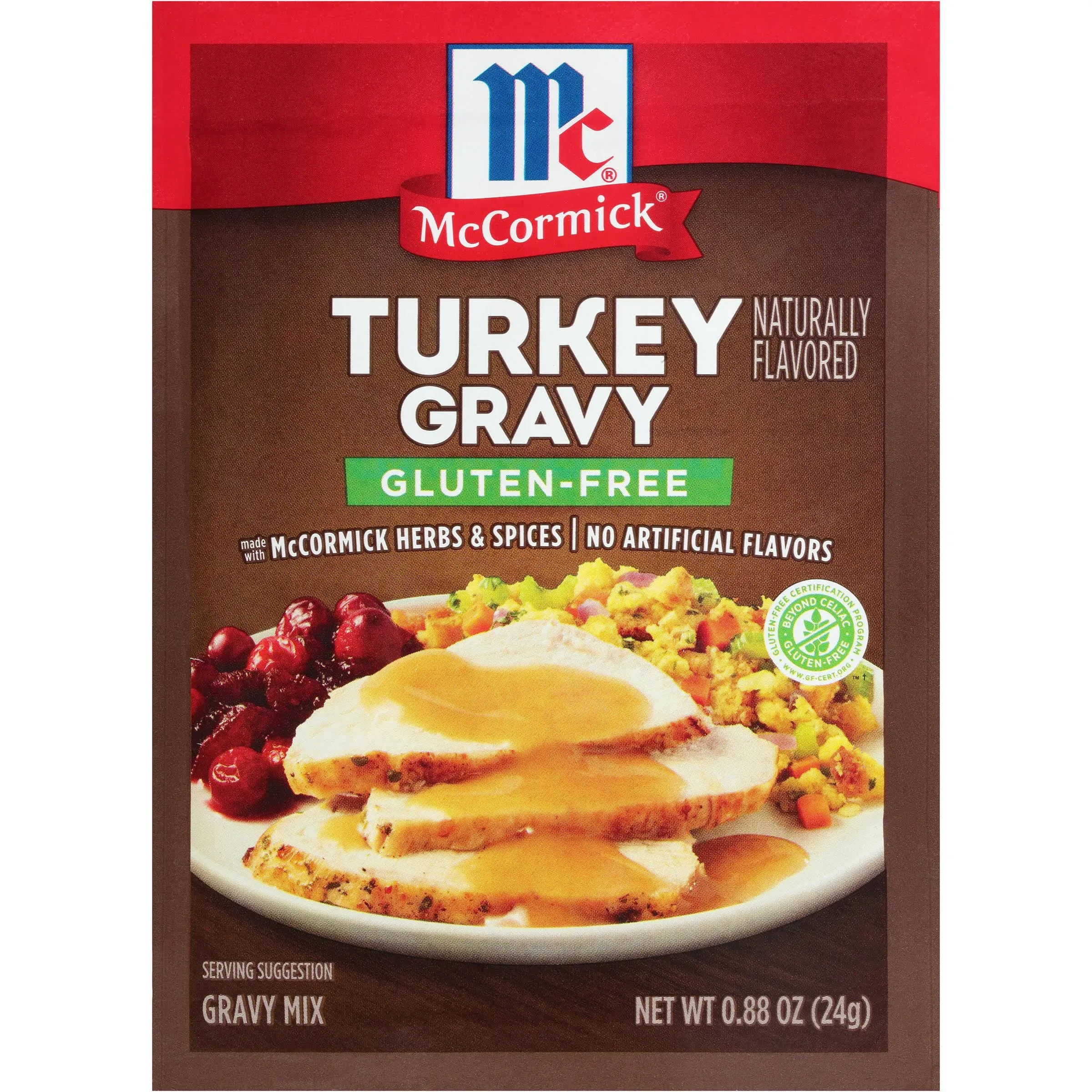 McCormick Turkey Gravy Mix (Gluten Free), 0.88 oz