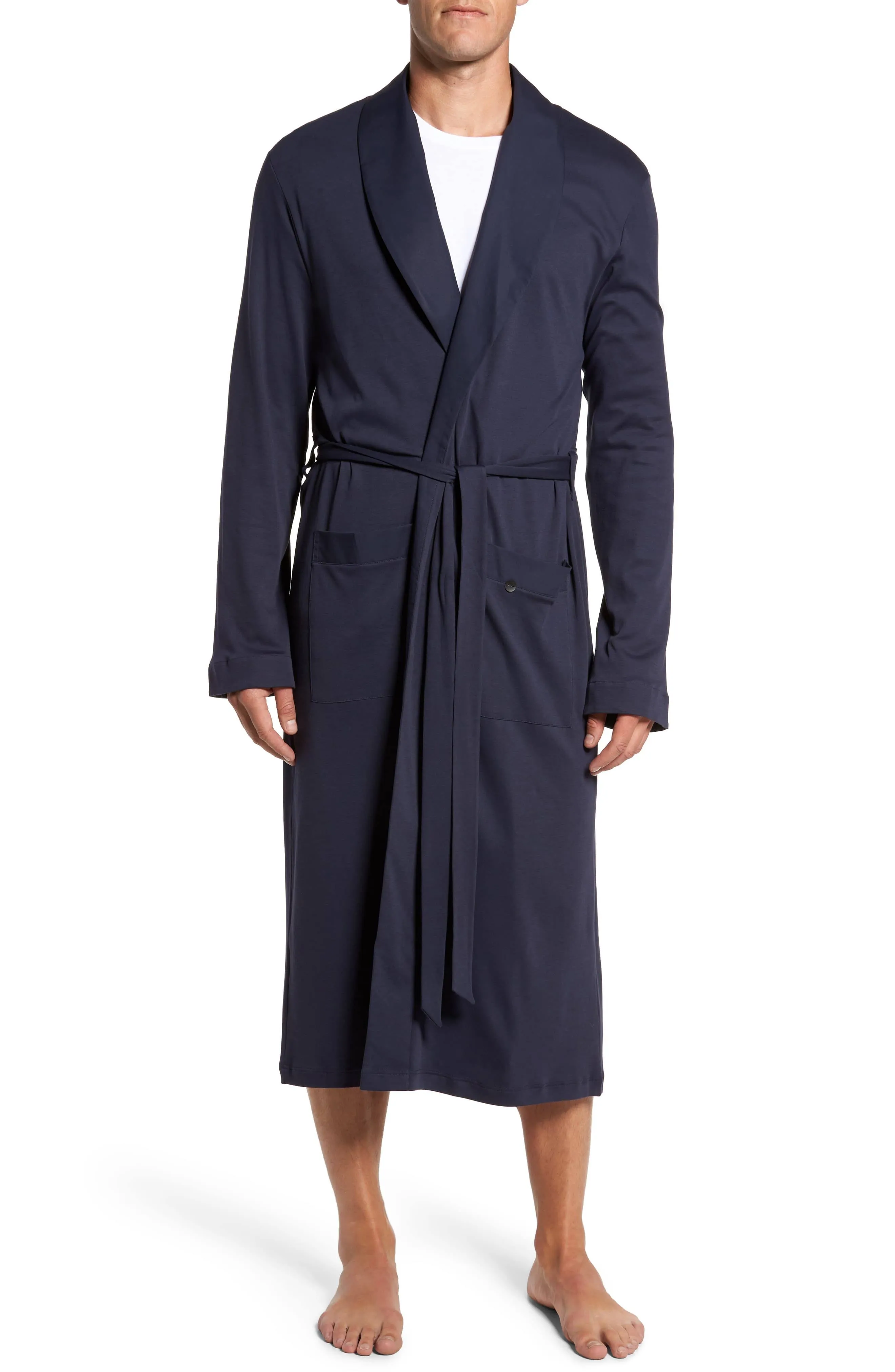 Mens Hanro navy Night & Day Robe | Harrods US 