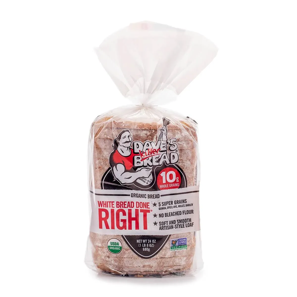 "Dave's Killer Bread Bread, Organic, White Bread Done Right"