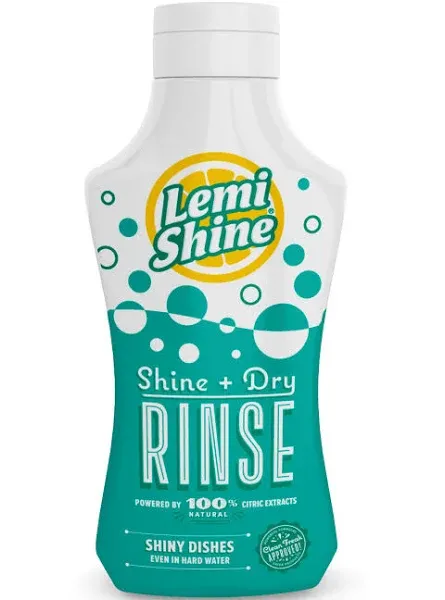 Lemi Shine Shine + Dry Rinse, Shiny Dishes - 8.45 oz