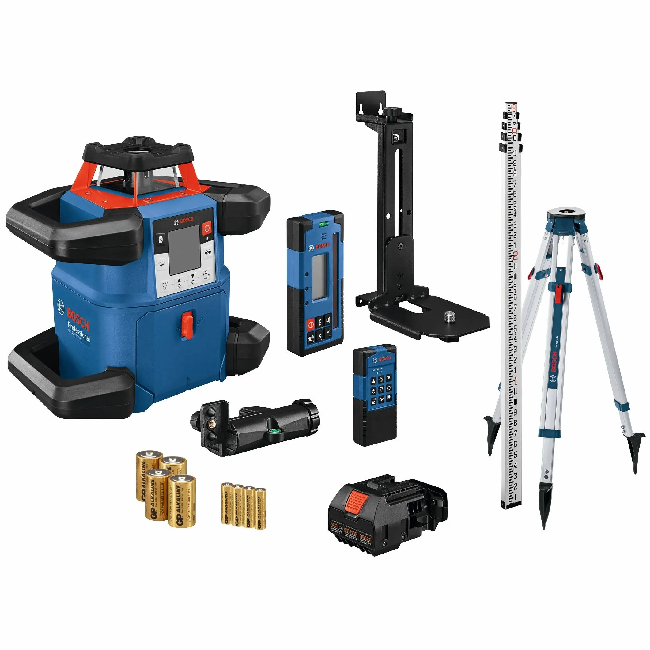 Bosch GRL4000-80CHVK-S Thd Amazon 18V REVOLVE4000 Connected Self-Leveling Horizontal/Vertical Rotary Laser Kit