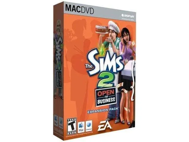 The Sims 2 Open for Business Mac New in Box Simulation