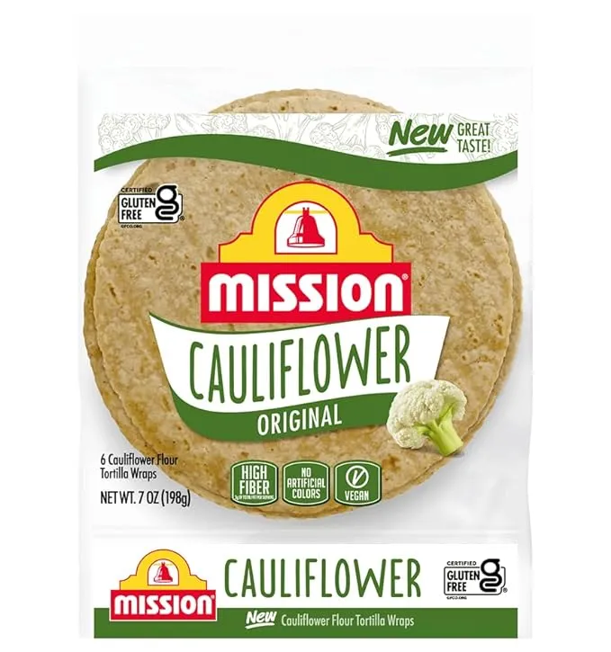 Get It Boxed Mission Gluten Free Cauliflower Soft Taco Tortillas High Fiber 6 ...