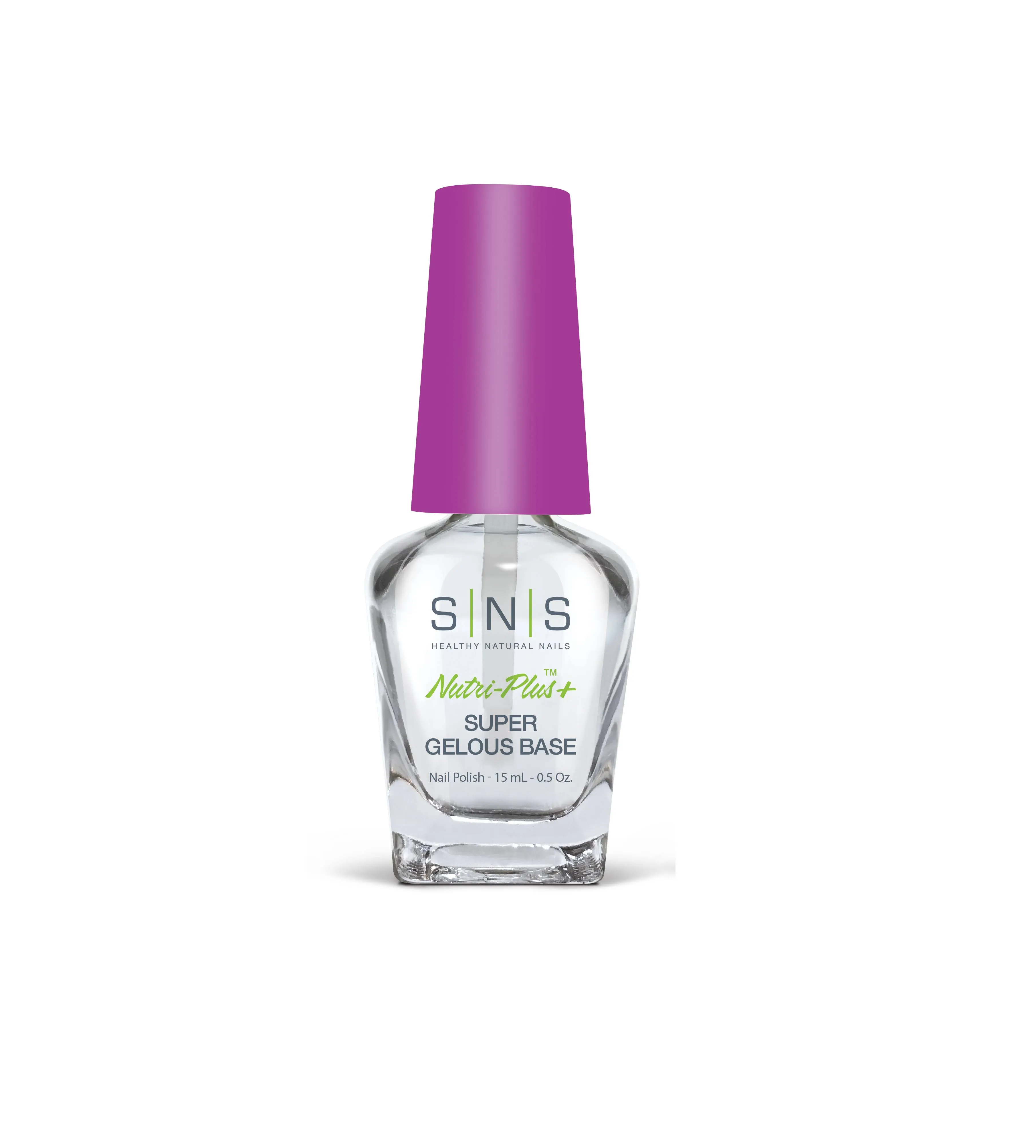 SNS Base Coat Nail Polish for Nail Dip Powder, Super Gelous Base - Long-Lasting & Fast-Drying Nail Strengtheners Gel Base for Premium Colors - Low Odor & No UV Lamp Required - 0.5 oz.