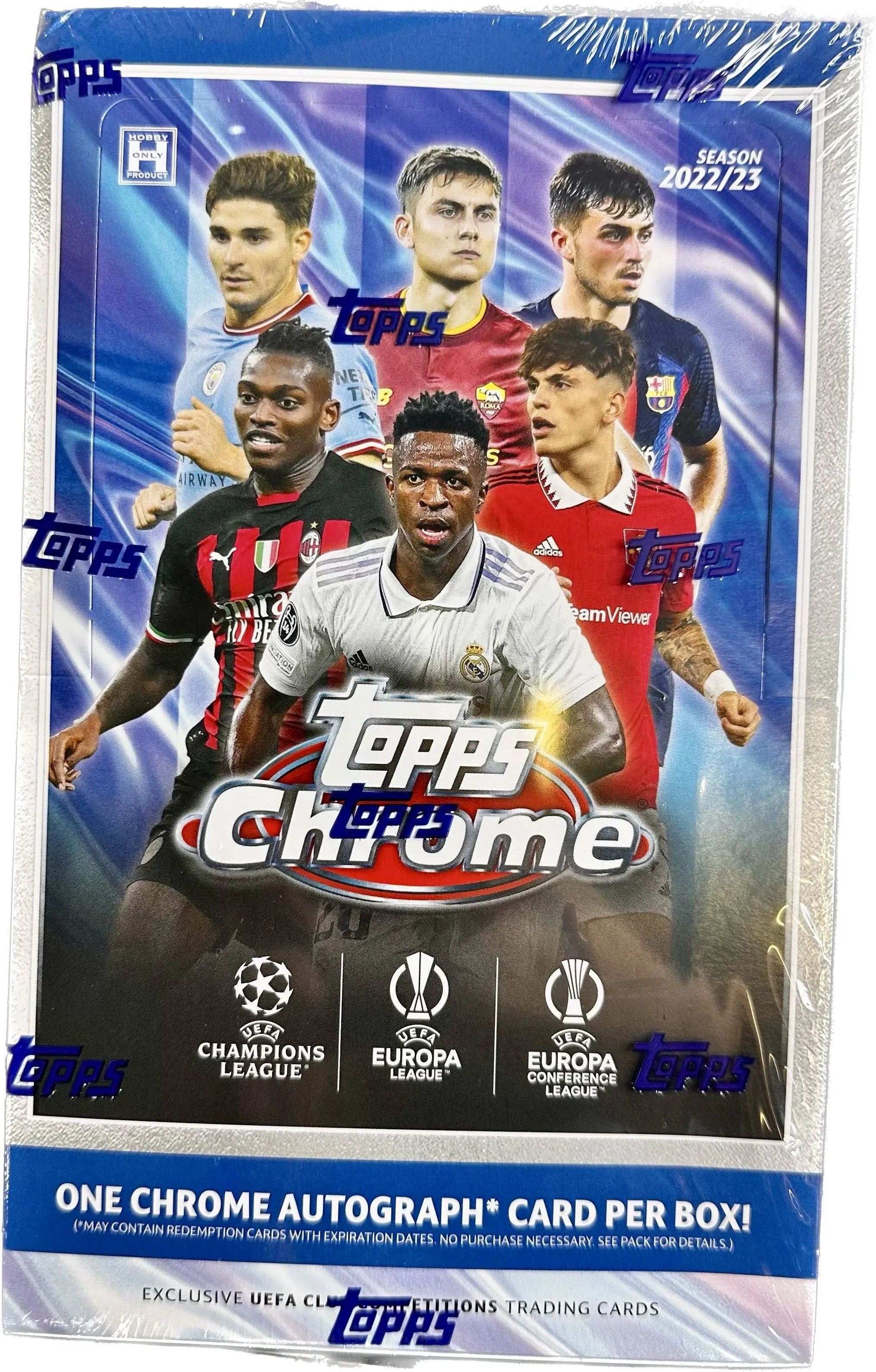 2022-23 Topps Chrome UEFA Club Competitions Soccer Hobby 12-Box Case