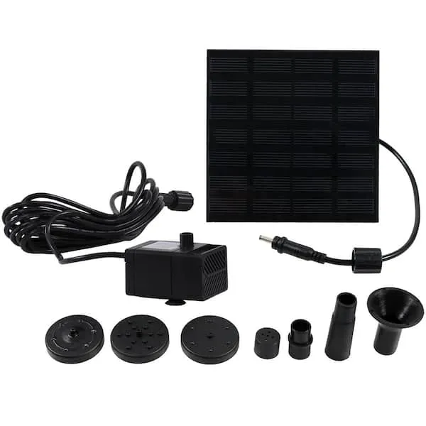 20 in. Lift 40 GPH Solar Fountain Water Pump Kit