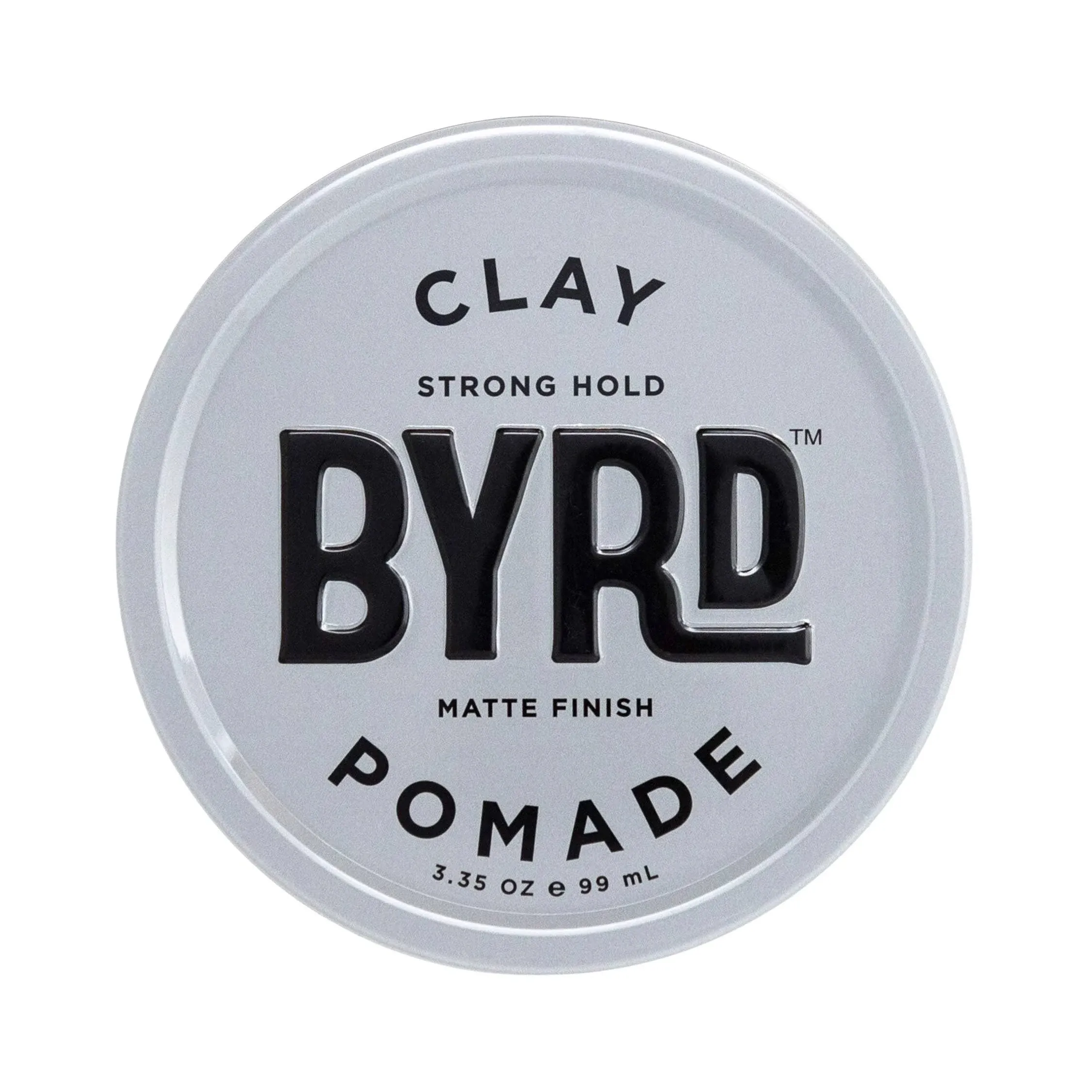 BYRD Hair Clay Pomade – Strong Hold, Ultra Matte Finish, Add Volume and Sculpt to All Hair Types, 3.35 Oz